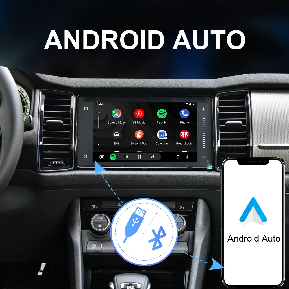 ISUDAR Apple Carplay Bevielio ryšio Modulis Vaizdo Android Auto Audi/Volkswagen/Skoda/Seat/Golf/Passat/SUPERP-B/Ibaiza MIB MIB2