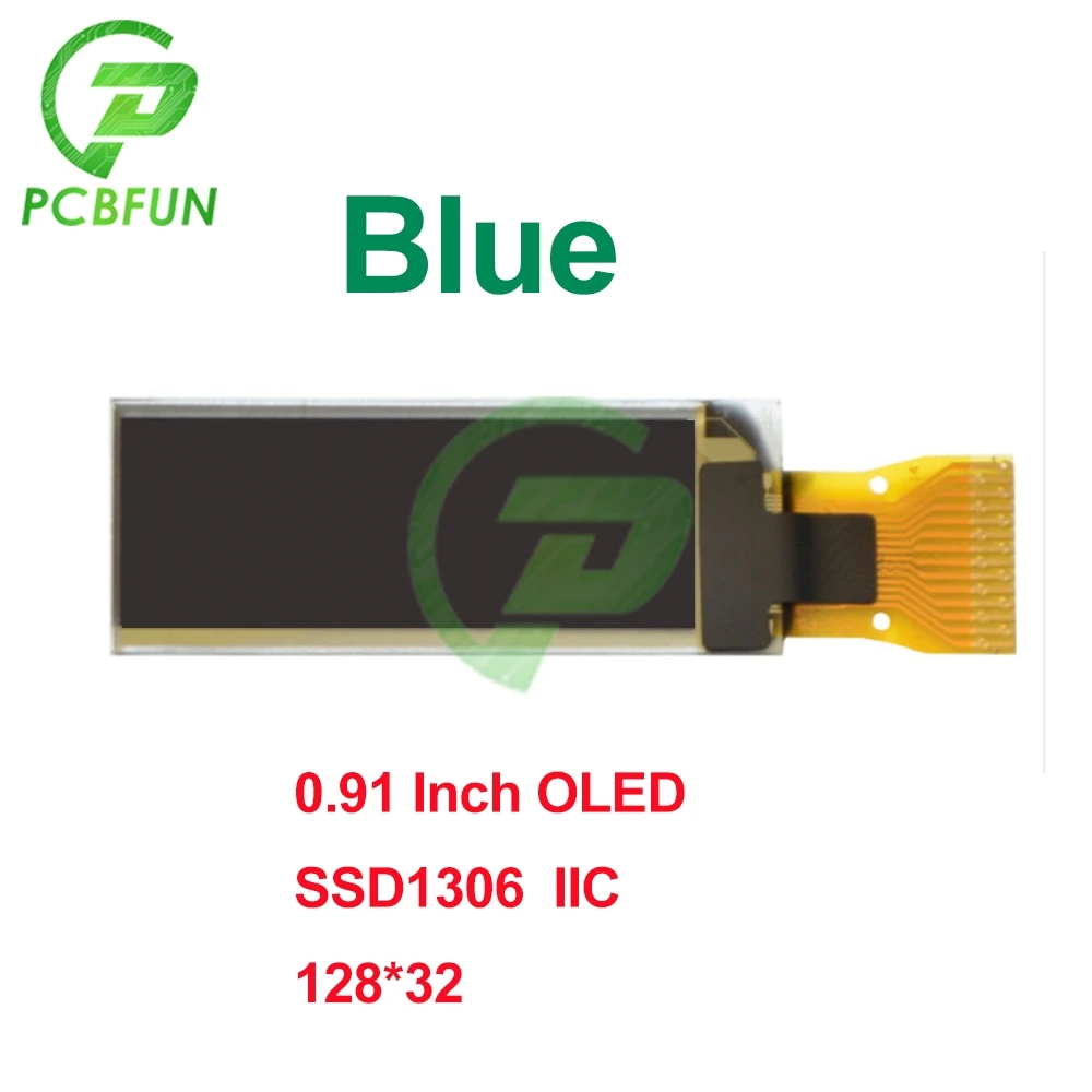 0.91 Colių 0.96 Colių 1.3 Colių OLED Ekranas SSD1306IIC Sąsaja 14 30 Pin 128x32 128x64 Mėlyna Balta Geltona Mėlyna OLED Ekranas Modulis