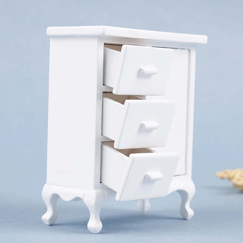 1:12 Lėlių Miniatiūrinės Medinės Spintos Spinta Lėlės Namą, Rankų Darbo Staliukas Modelis Baldai Dekoro Mini Kabinetas