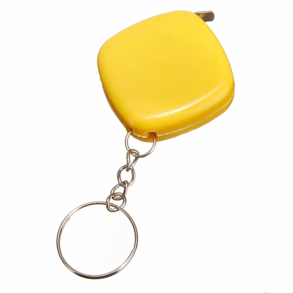 1 Metro Spalvos Atsitiktinės Keychain paketų prižiūrėtojų raktinę Įrankis Populiarėja Mini Matavimo Juosta Portable 