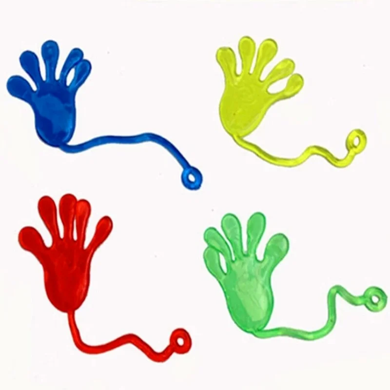 10vnt/daug Vaikų Šalis Tiekimo Džiaugtis Mini Lipni Želė Stick Slap Rankas Žaislą Šalis Mažai Dovanos Atsitiktinių Spalvų, Naują Atvykimo