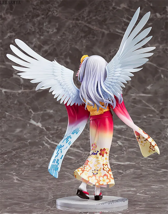 19cm Anime Angel Beats Mielas Tachibana Kanade Kimono Grožio Merginos Ver. 1/8 Pvc Veiksmų Skaičius, Modelį, Žaislai, Lėlės Dovana