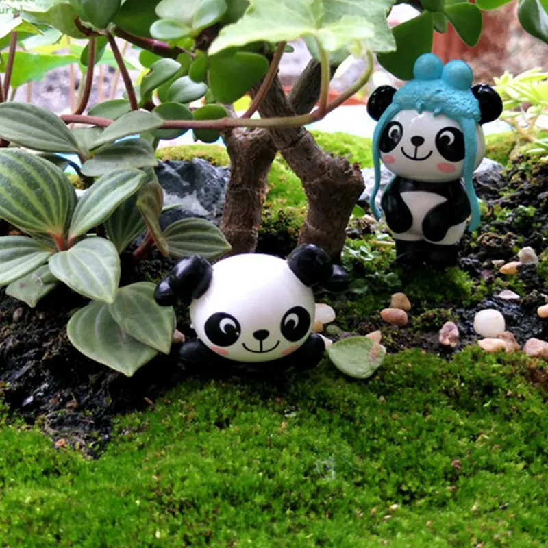 1Pc Mielas Kinijos didžioji Panda Figūrėlės Miniatiūros Mini 