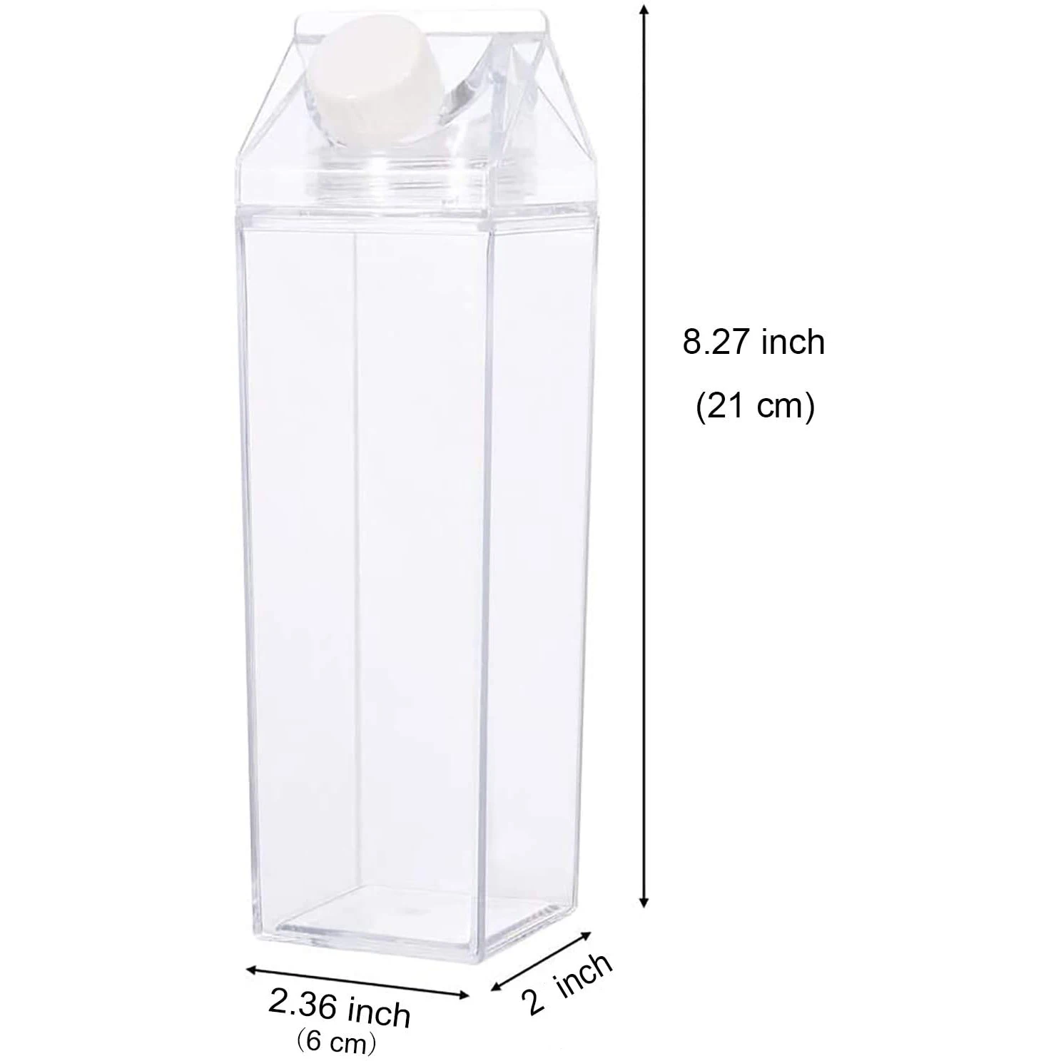 2 Pakuotės Kartoninė Pieno ir Vandens Butelis,Aišku, Aikštėje Pieno Butelių BPA Free Nešiojamų Vandens Butelis su 20 VNT Lipdukai Lauko 500ml