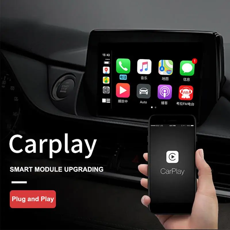 2 Spalvos USB Laidinio Carplay Dongle Adapterį Profesinės Ekrano Veidrodis Nuorodą GPS Navigacijos Carplay Ekranas Dongle, skirtų 