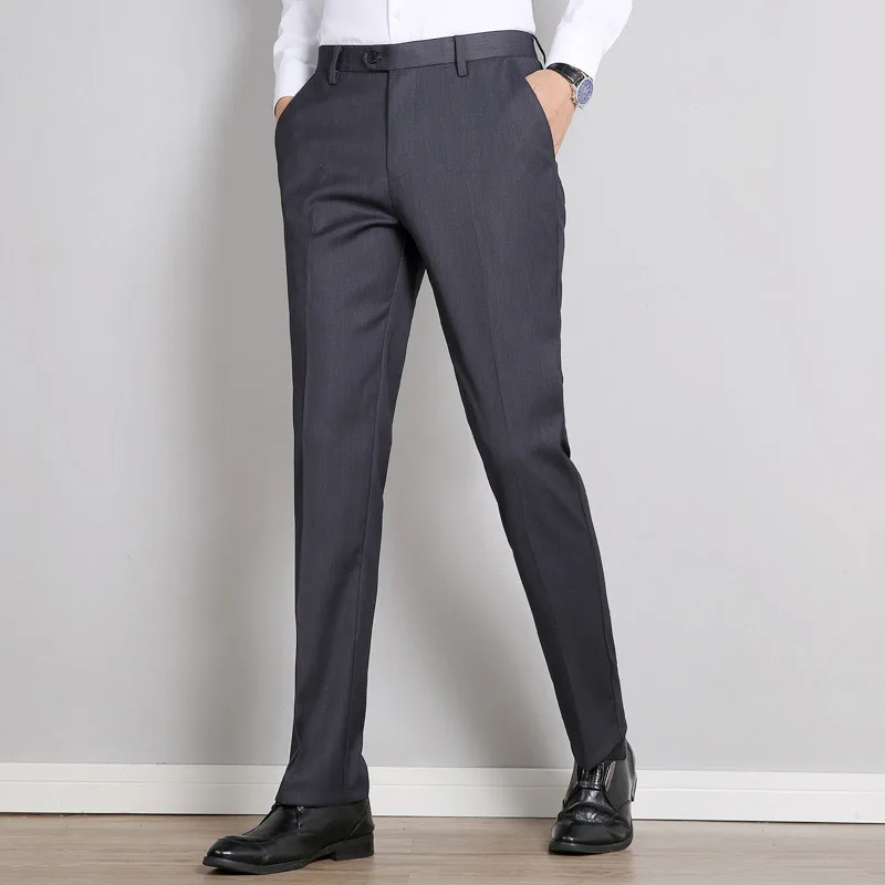 2020 Naujas Klasikinis Vyrų Verslo Kelnės Mados Suknelė Kelnės Vyrų Slim Fit Kelnės Office Atsitiktinis Juoda Oficialų Kelnės Vyrams Kostiumas Kelnės