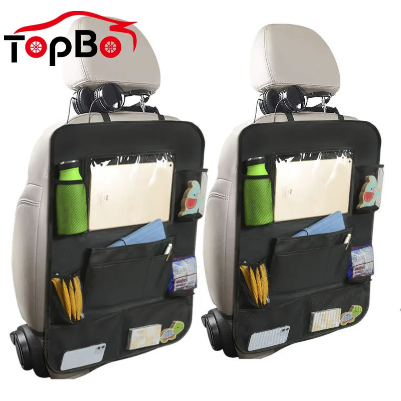 2021 Automobilio Sėdynės Atlošo Organizatorius Multi-Pocket Kabinti Saugojimo Krepšys Tablet Puodelio Laikiklis Tvirtinimas Valymas Anti-Kick Kilimėliai Vaikas