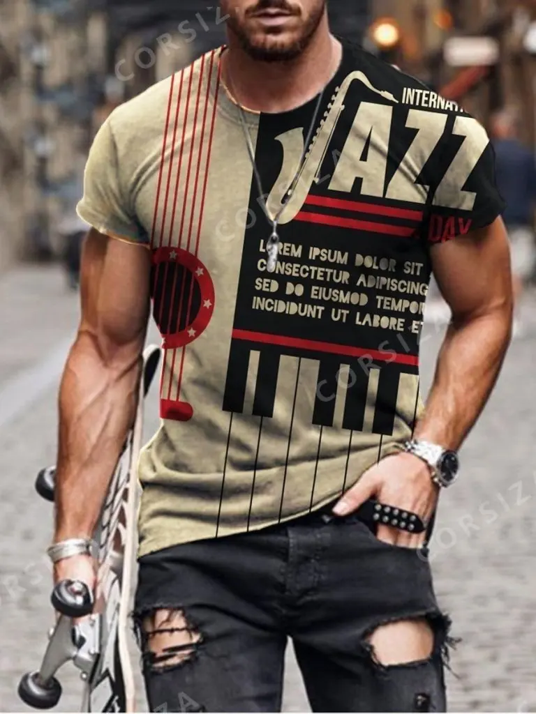 2021 naujų karšto pardavimo 3D skaitmeninis spausdinimas, vyriški t-shirt džentelmenas stiliaus dizainas trumpas rankovės vasaros mados gražus vyriški t-shirt