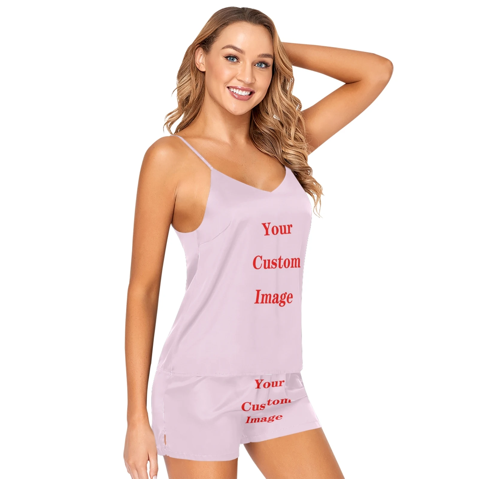 2021New Moterų Pižama Patogus Sleepwear Tiktų Namų Drabužių individualus Spausdinimas Pijama Mujer Vasaros Pižamos Femme Nightgownown