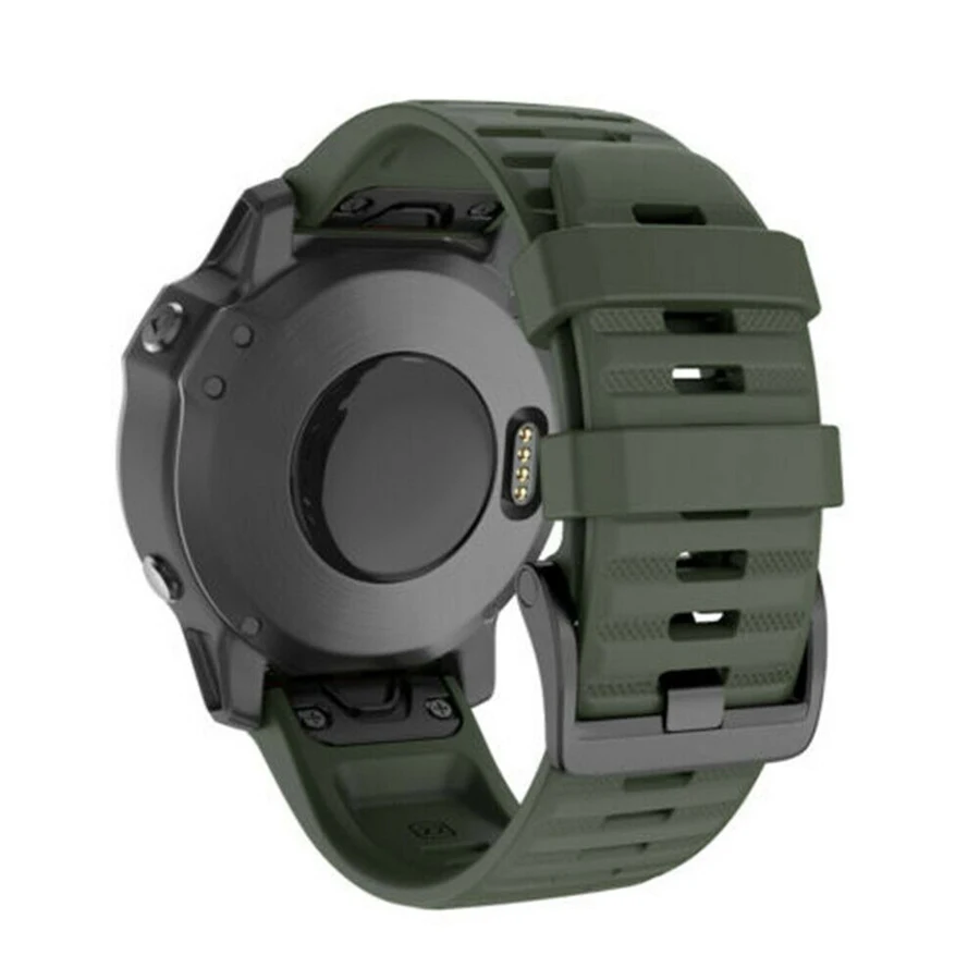 26 22MM Silikonas, Quick Release Watchband Dirželis Garmin Fenix 6X Pro Žiūrėti Easyfit Riešo Juosta, Diržu, 