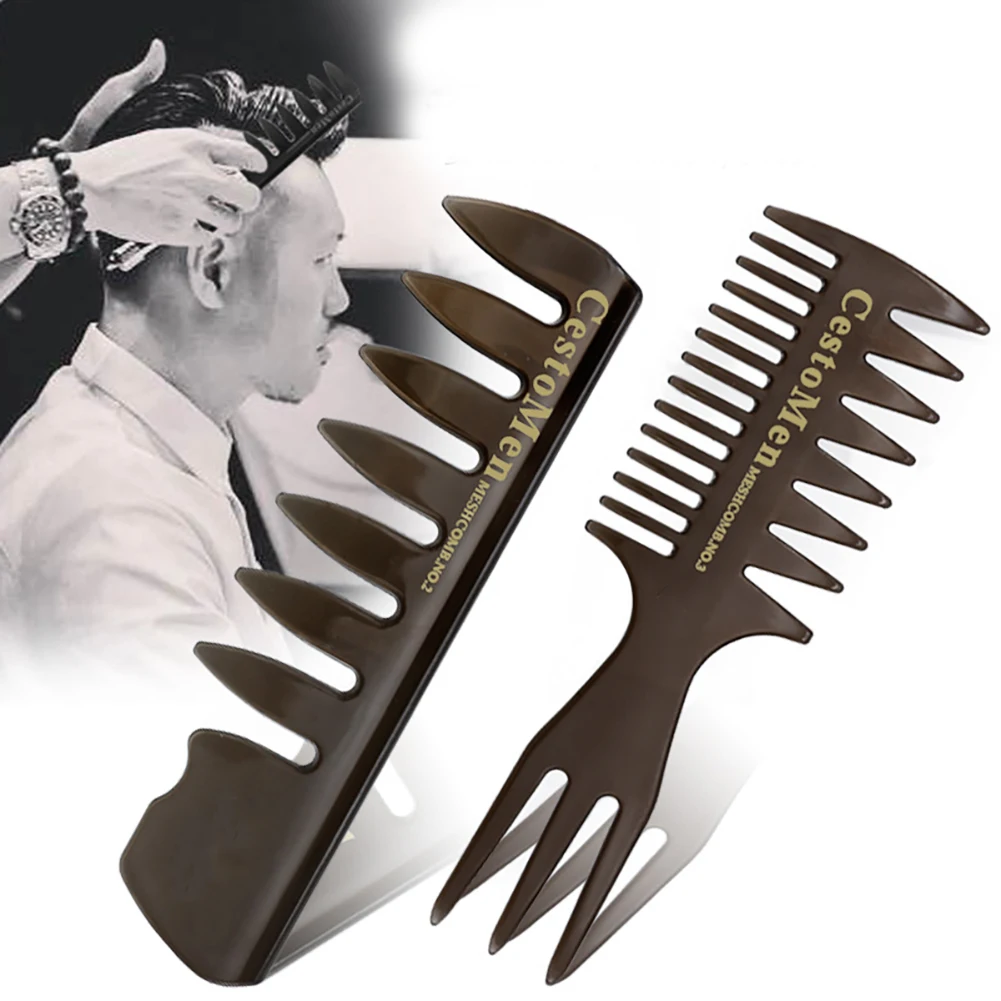2VNT Profesinės Vyrų šukuosenų Formavimo Šukos Nustatyti Vyrų Kirpyklų Įrankių Platus Dantų Šakutės Šukos Oil Plaukų Formavimo Šukos Puikiai tinka Visiems Plaukų Tipams