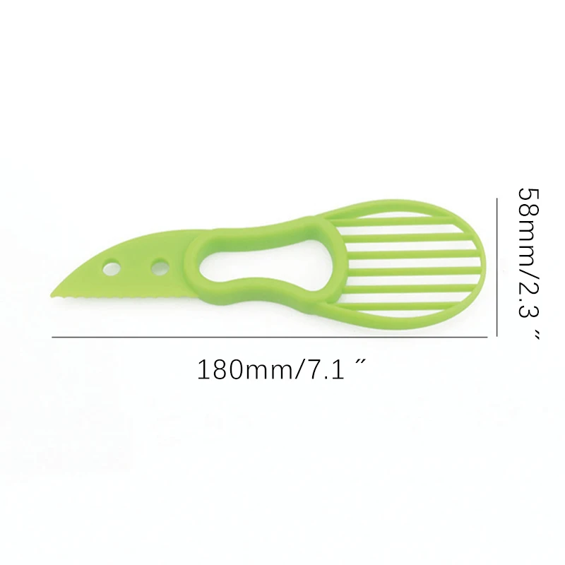 3 In 1 Avokado Slicer Taukmedžio Corer Įrankis Vaisių Cutter Daržovių Skustukas Įrankiai, Multi-Funkcija Plastiko Peilis Virtuvės Reikmenys