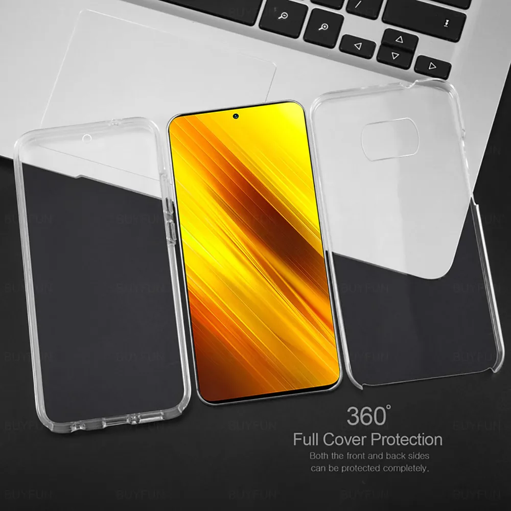 360 Visas Dangtelis Xiaomi Poco X3 Pro PC+TPU Priekyje Ir gale Atveju, Xaomi Mi Poko Poxo PocoX3 X 3 X3Pro 6.67