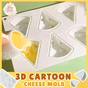 3D Animaciją Pelėsių Sūris Non-stick Maisto kokybės Silikono Šokolado, Sausainių Kepimo Pyragas Pelėsių 