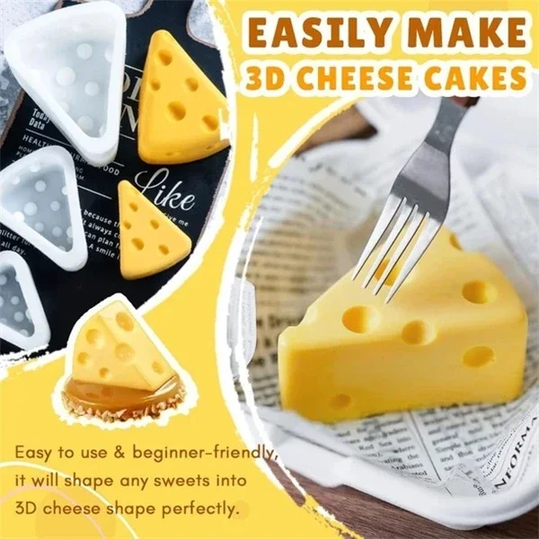 3D Animaciją Pelėsių Sūris Non-stick Maisto kokybės Silikono Šokolado, Sausainių Kepimo Pyragas Pelėsių 