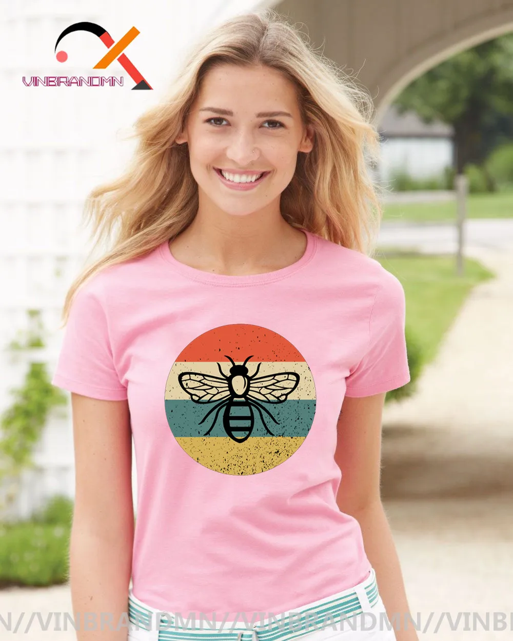 3D Išsaugoti Bites T-Shirt Crewneck vabzdžių Marškinėliai Moterų Išgelbėti Žemę Aplinkos Bičių Rūšies Grafikos Veganų Marškinėlius Kamanė
