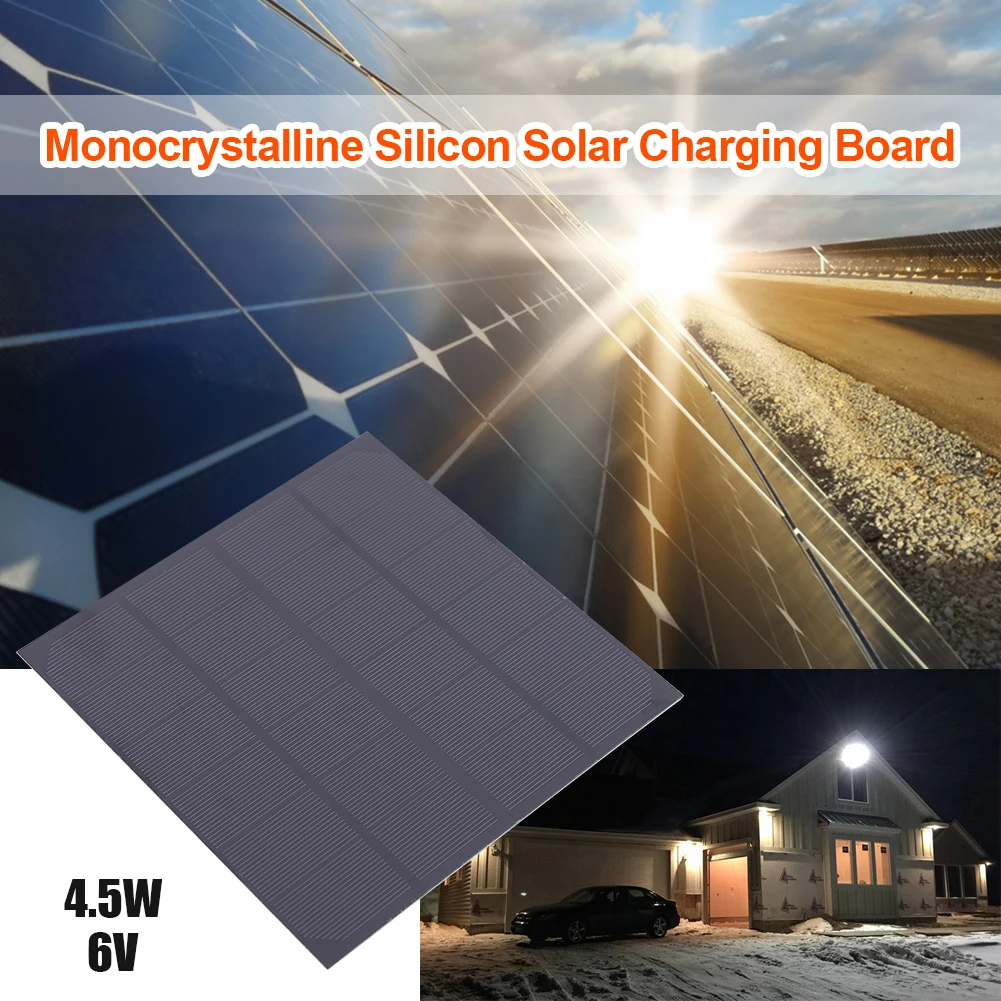 4.5 W 6 V mini saulės skydelis valdybos saulės baterijos įkroviklio įkrovimo modulis mini saulės sistemą, baterijos įkroviklis maitinimo šaltinis