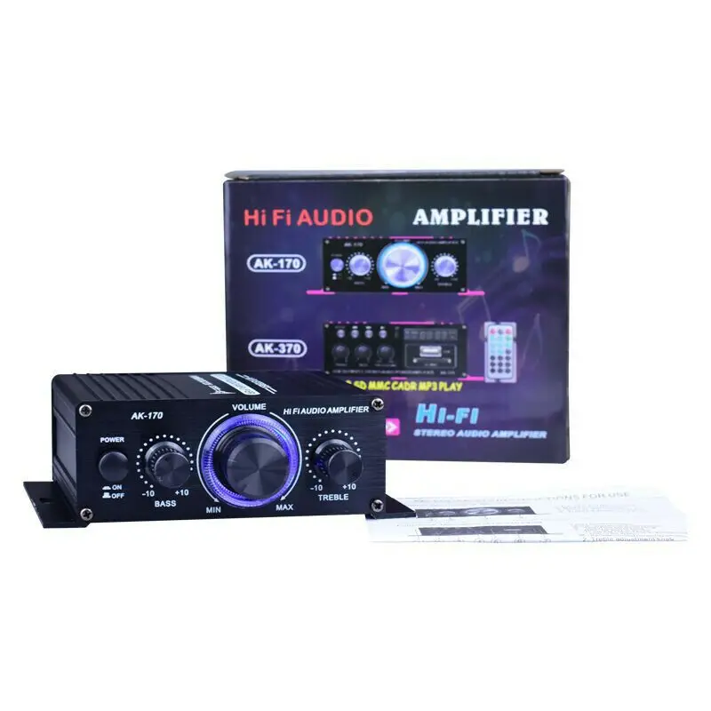 400W HIFI Skaitmeninis Stereofoninio Garso Stiprintuvas FM Radijo Mic Automobilio LED AMP Amplificador Namų Kino USB TF Kortelę Žaidėjas