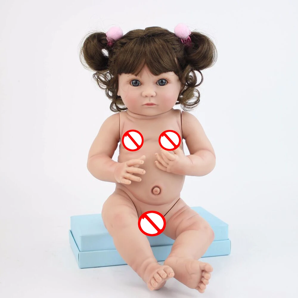 40cm Minkšti viso Silikono Lėlės Reborn Minkšto Vinilo Rankų darbo Princess Mini Mergina Kūdikiams Maudytis Žaislas