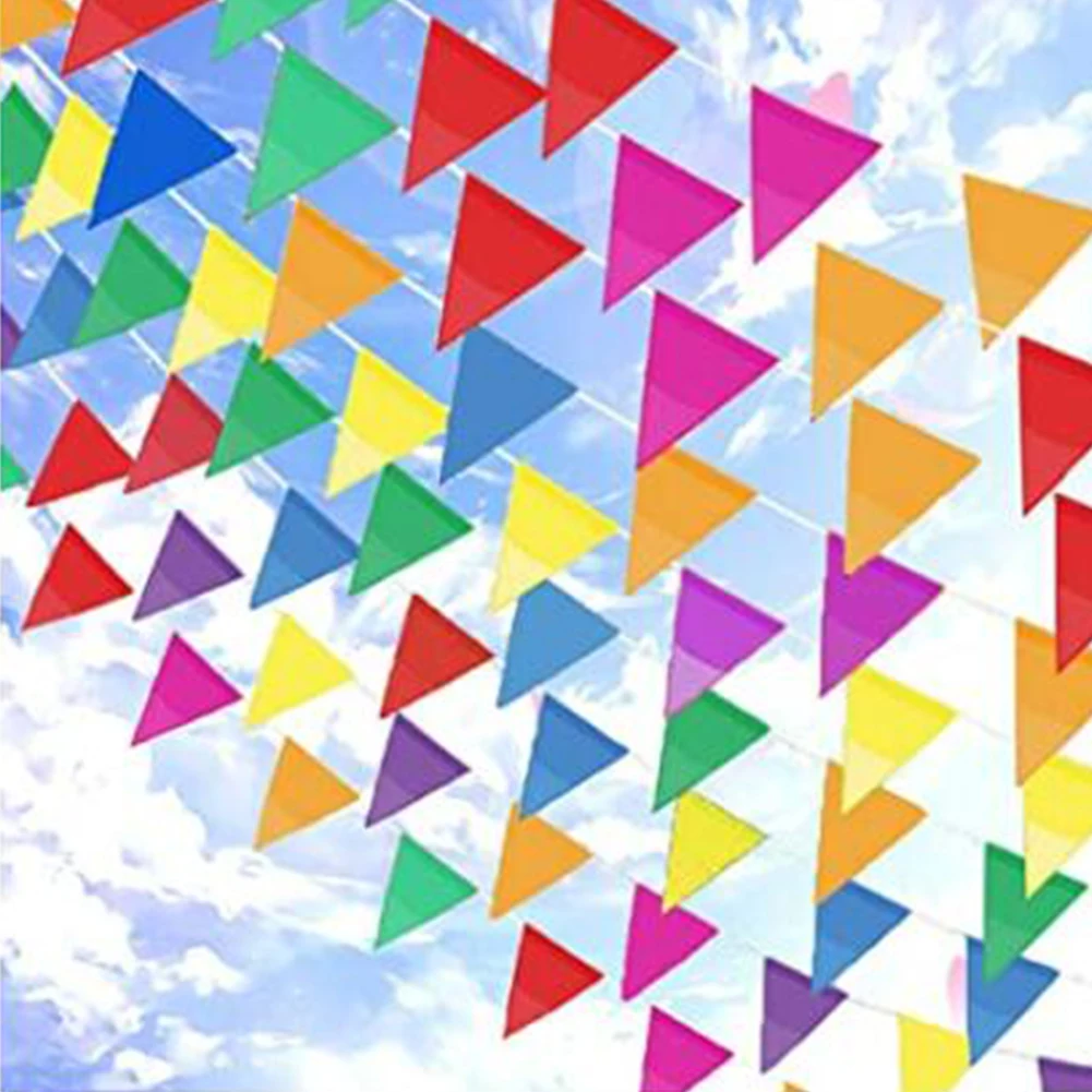 40m Spalvinga Kabo Trikampis Vėliavos Starta Lauko Poliesteris Šalis Jubiliejų Banner Vėliavos Festivalis Vimpelas Paradas 