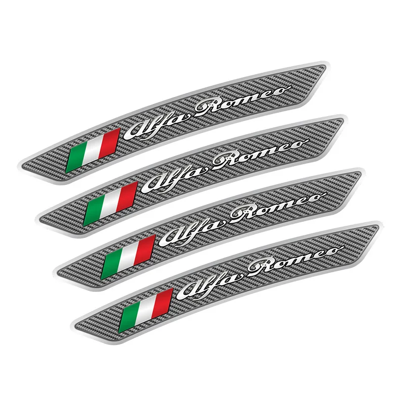 4pcs/daug Automobilių Ratų Antakių Slenkstukai Alfa Romeo 156 159 147 Giulia Giulietta Mito Stelvio Alfa Romeo Brera Ratlankių Lipdukai