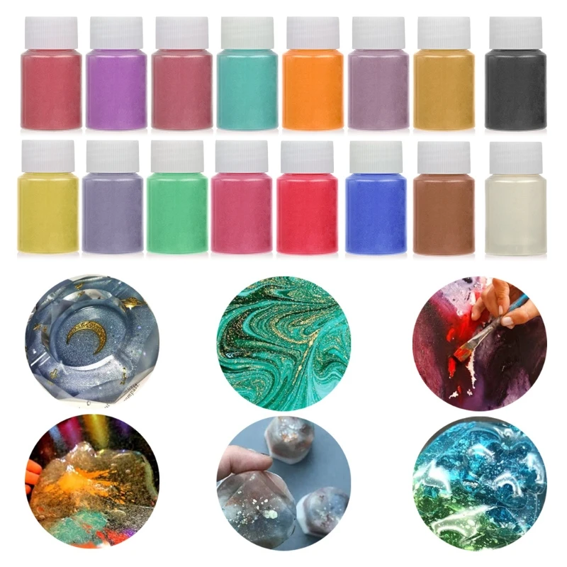 56 Spalvų Kosmetikos Klasės Perlamutro Gamtos Žėručio Mineralinių Miltelių Epoksidinės Dervos Dažų Perlų Pigmentų 
