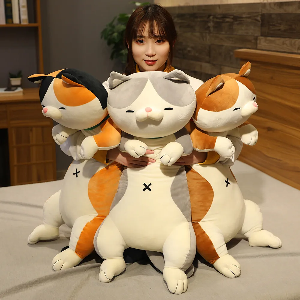 60-120cm Mielas Shiba Inu Šunų & Cat Pliušiniai Žaislai Įdaryti Ilgai Gyvūnų Miego Draugu Pagalvę Lėlės 