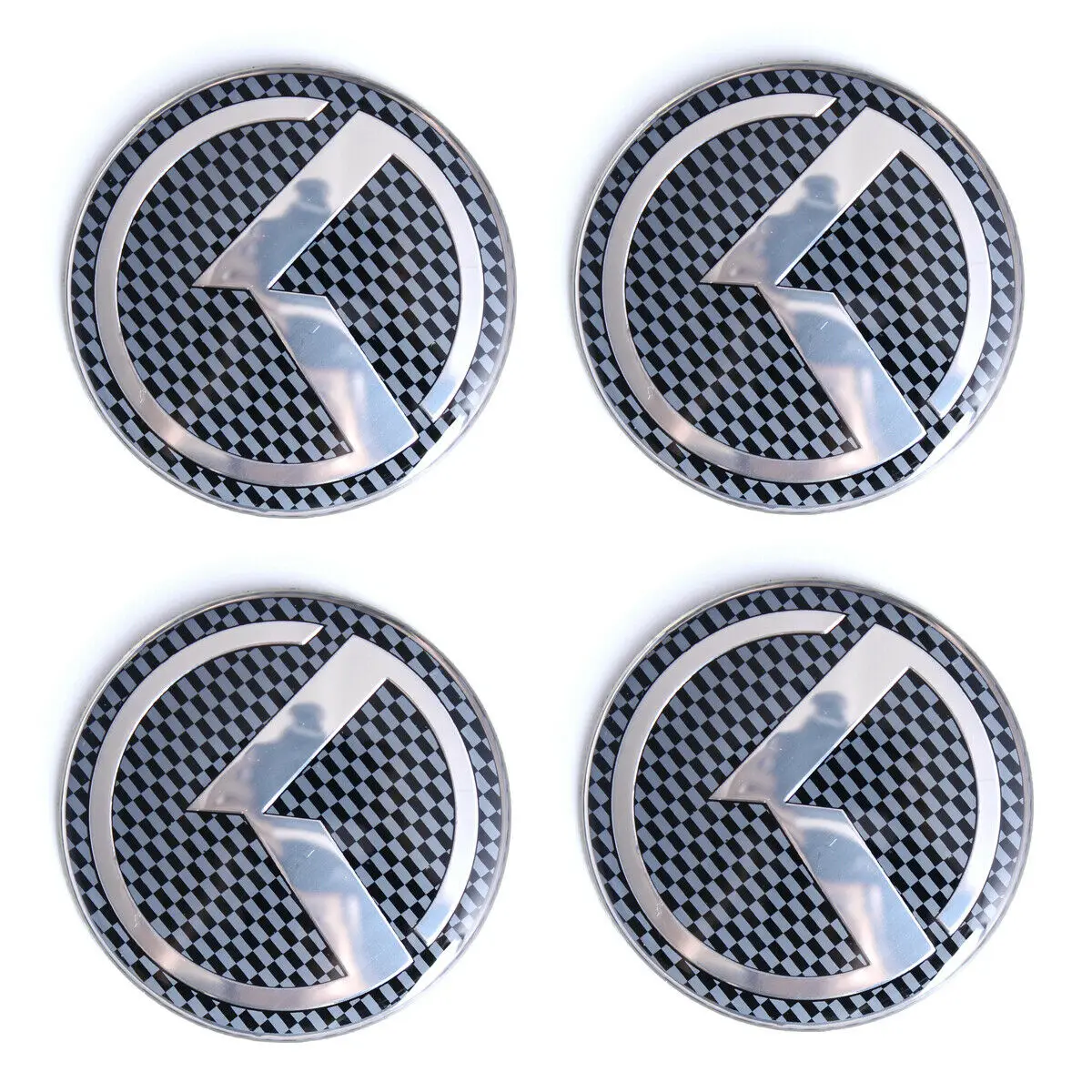 60MM Anglies Pluošto K Logotipas, Emblema Varantys Center Caps Lipdukas, Decal KIA K5 Stinger Forte Optima Rio Automobilių Reikmenys