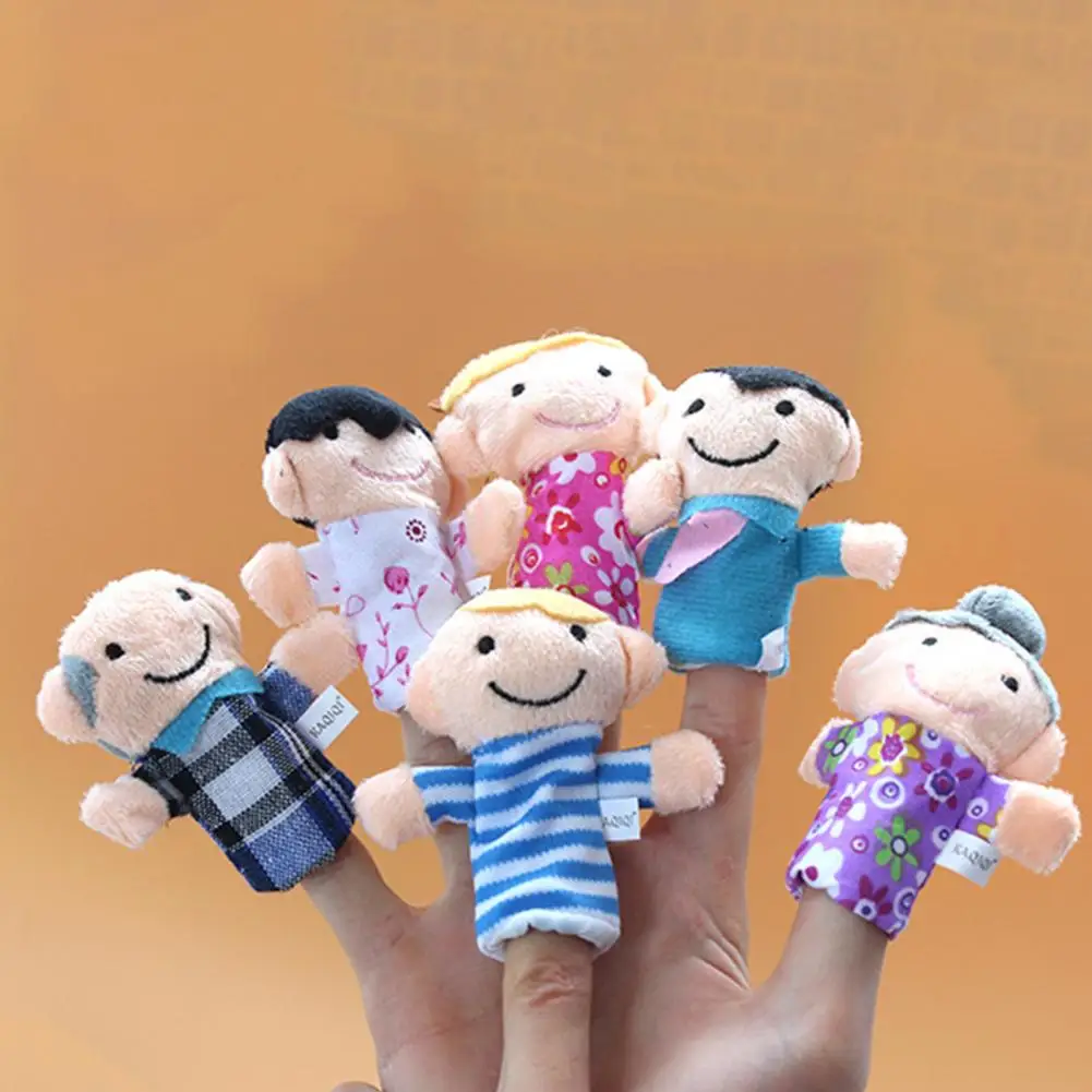 6Pcs Piršto Žaislas Šeimos Nariai Vaizdas Mielas Vertus Miniatiūriniai Lėlių Dydis Anksti Švietimo Žaislai Vaikams Anksti Švietimo