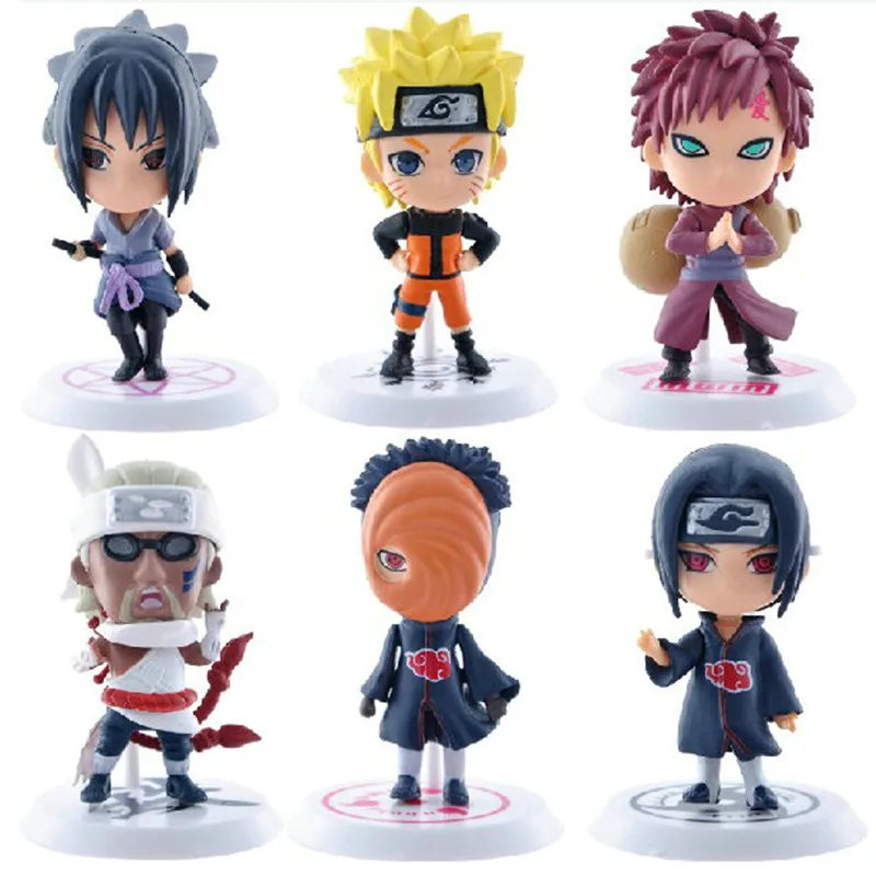7CM PVC Uzumaki Naruto Shippuden Anime Veiksmų Skaičius, Hatake Kakashi 19 Q Versija Modelio Naruto Statula Kolekcines Žaislas Figma Dovanos