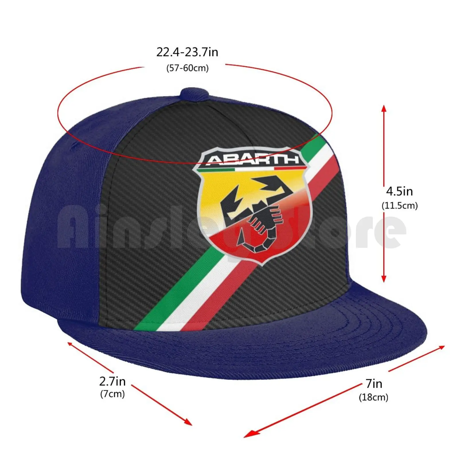 Abarth Anglies Pluošto Italija Juostelės Logotipas Beisbolo Kepuraitę 