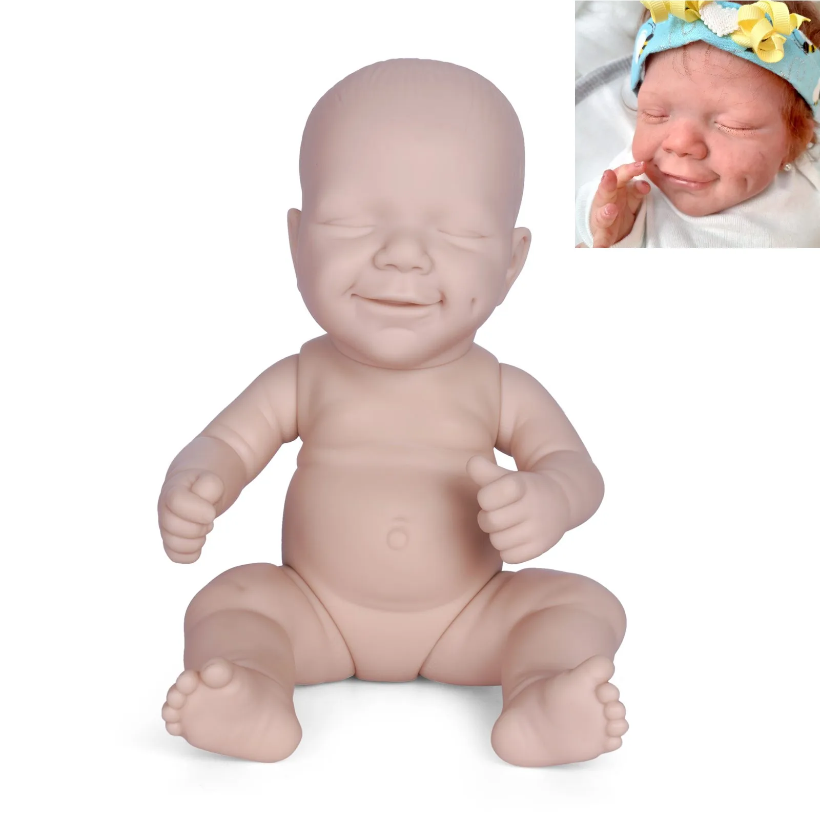ADFO 12 Colių balandžio Reborn Baby Realus Visą Vinilo Įstaiga 