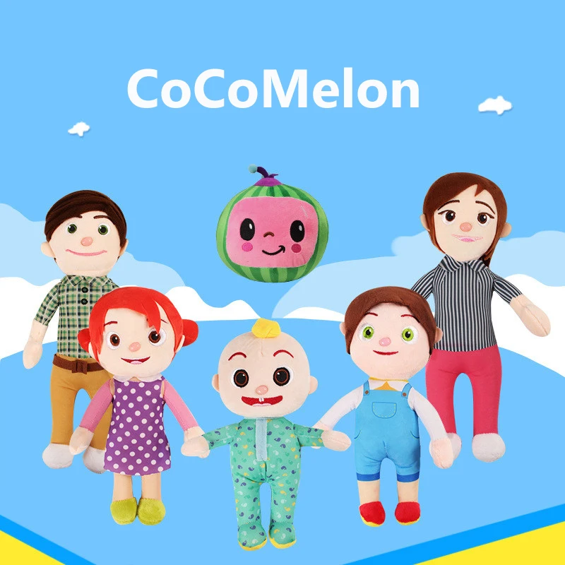 Anglų Anime CoCoMelon Pliušinis Lėlės Pliušinis Arbūzas Vaikai JOJO Lėlės Šeimos Lėlės Vaikams, Žaislų, Dovanų Kokosų Melionas Žaislai