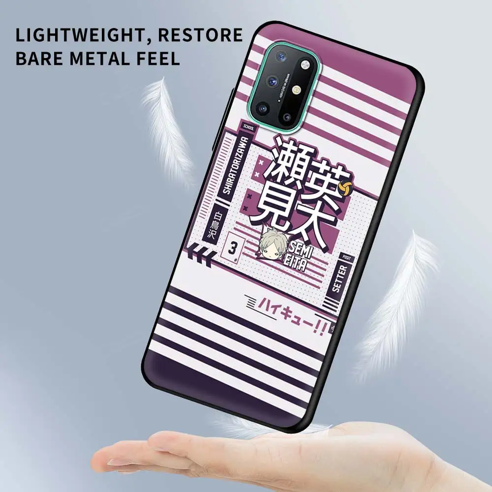 Anime Haikyuu Prabanga Telefoną Atveju Vienas Plius 8 Nord 8T 7 7T Pro Z N100 N10 5G Galinį Dangtelį Minkštas Coque 