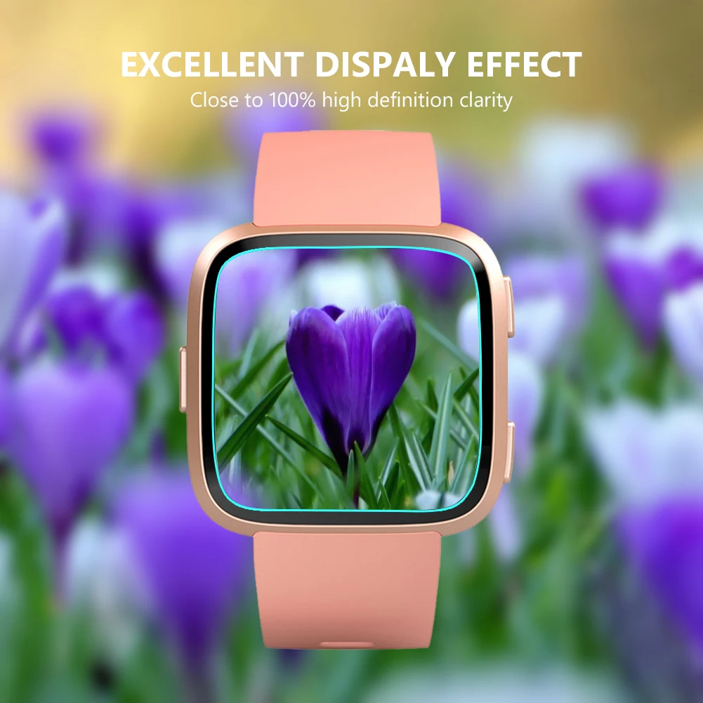 Anti-pirštų atspaudų 0.26 mm Aikštėje Hd Grūdintas Stiklas Screen Protector Apsauginė Plėvelė Fitbit Atvirkščiai Smart Watch nuo Sprogimo apsaugotą
