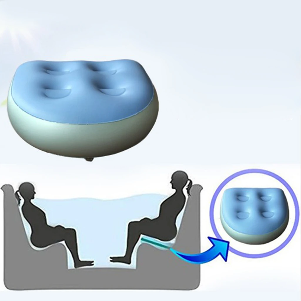 Anti-slydimo Daugiafunkcinis Nešiojamas Kubilas Booster Seat Spa Sėdynės Pagalvėlės Pripučiamą Pagalvėlę, Kūno Poilsis