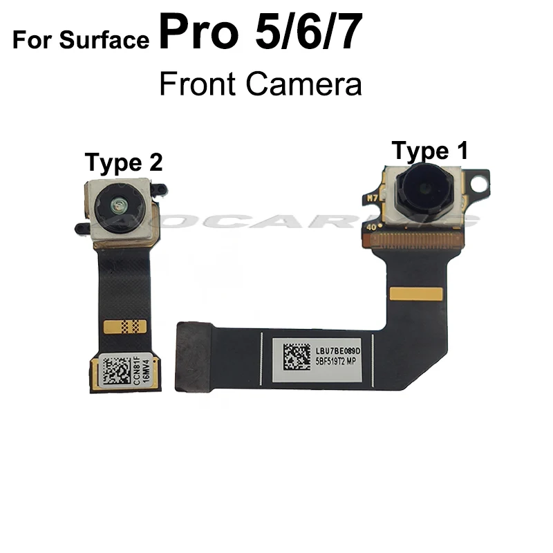 Aocarmo Galinio Vaizdo Kamera, Skirta Microsoft Surface Pro 5 6 7 Pro5 Pro6 1796 Priekiniai Galinio Vaizdo Kamera Flex Kabelis, Remontas, Dalys