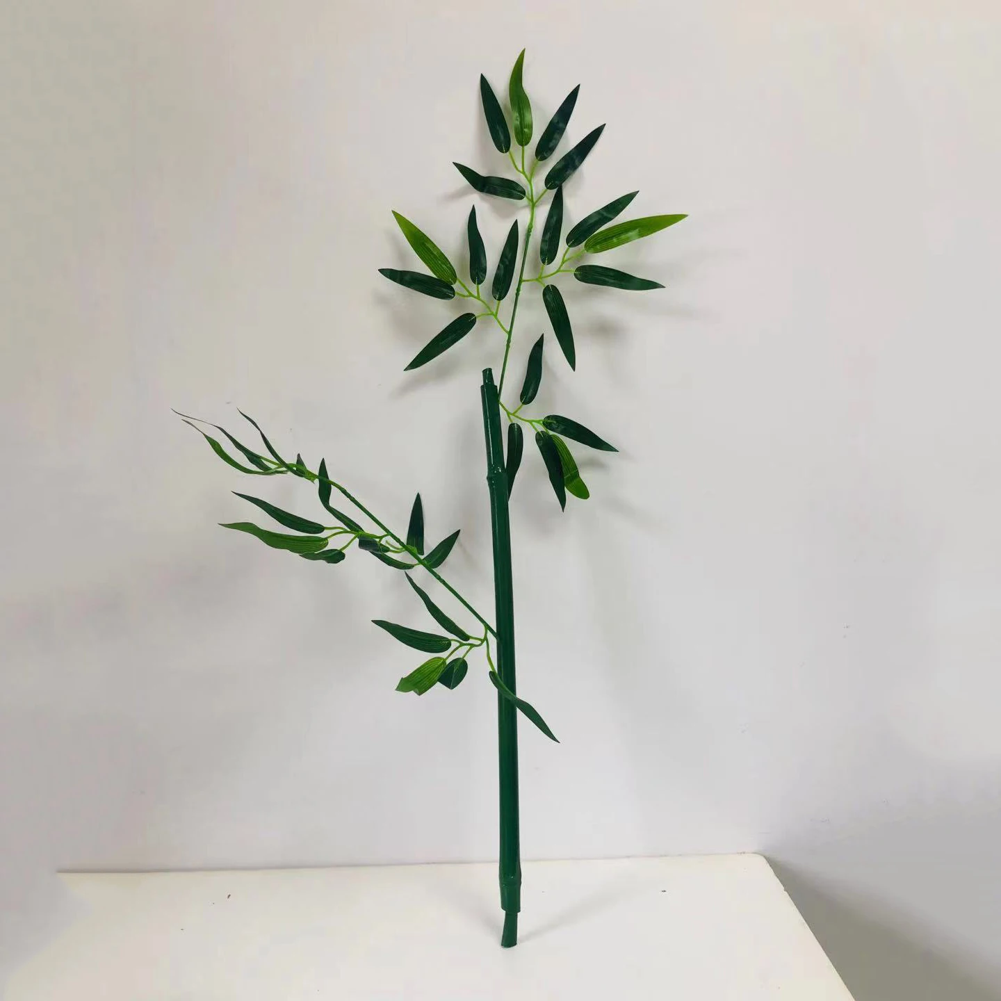 Aqumotic 50 cm(1.64 ft) Nekilnojamojo Bambuko Stiebo su Dirbtinių Lapų Žalia-dirbtiniai Lapai Dideli, Modeliavimo Gėlių Lauke, Kambario Skiriamoji