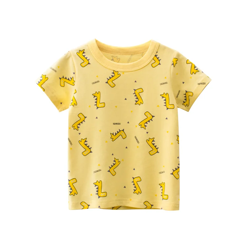 Berniukai, Kids T-Shirt Spausdinti Animaciją Dinozaurų Mergaičių Drabužių Medvilnės Vaikams, Nauji Tee 2021 M. Vasaros Viršūnes Bamblys Drabužiai, Kūdikių Tshirts