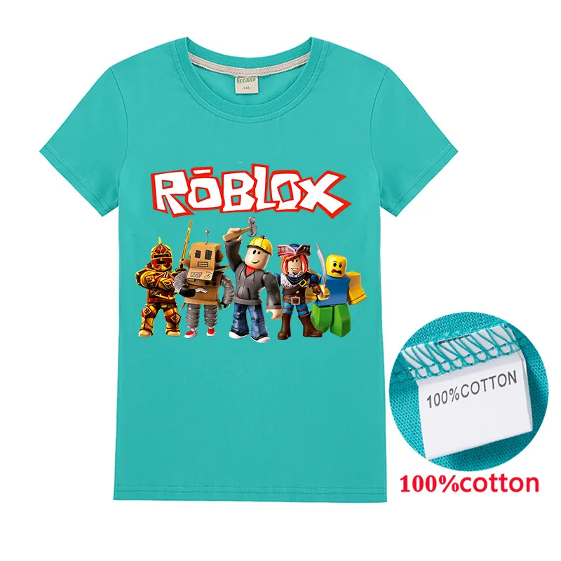 Berniukų, mergaičių marškinėliai animacinių filmų Robloxing t-marškiniai, kostiumas vaikams, vaikiška apranga berniukas marškinėliai Robloxing patogūs drabužiai vaikams