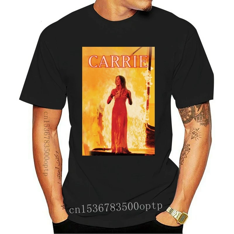 Carrie V. 9 Marškinėliai Balti Siaubo Filmo Plakatas Visi Dydžiai S-5Xl