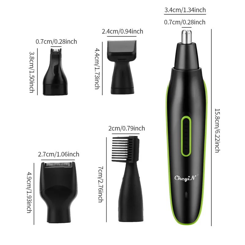 Ckeyin 5 In 1 Elektros Plaukų Žoliapjovės Rinkinys Nosies, Ausų Barzdos Skutimosi Žoliapjovės USB Įkraunama Plaukų Kirpimo mašinėlės Vyrų Veido Priežiūros Priemonės 50