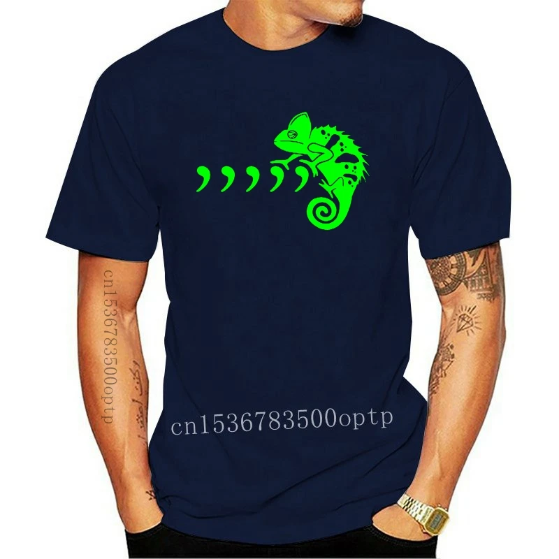 Comma Chameleonas T-Shirt mens S-5XL juokingas pokštas dovana metu vyrai 80s 90s