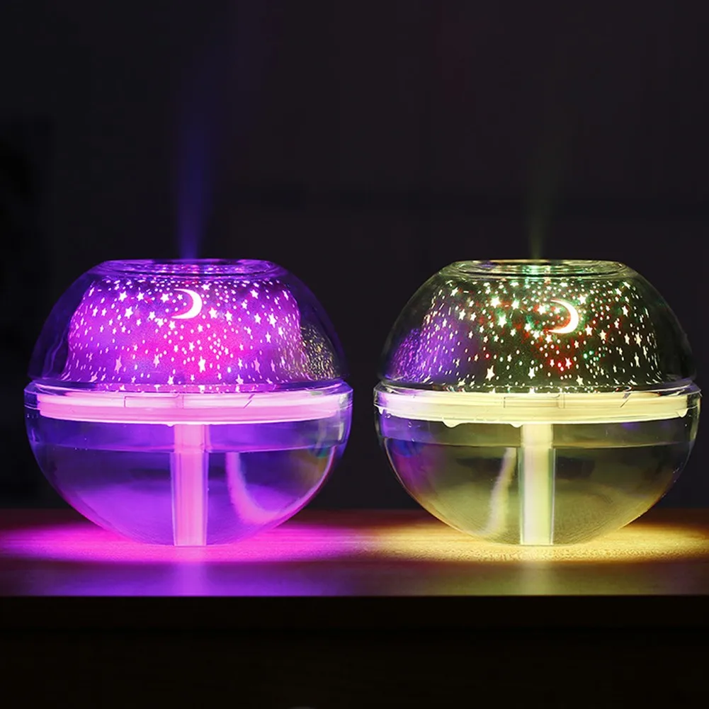 Coquimbo Kūrybos Spalvinga Projekcija Drėkintuvas LED Nakties Šviesos Žvaigždėto Dangaus Projekcija Lempa USB Power Miegamojo Puošmena Lempos