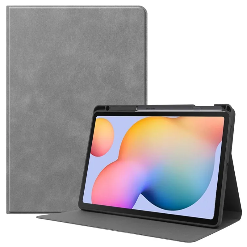 Dangtelis Skirtas Samsung Galaxy Tab S6 Lite 10.4 2020 Atveju P610 P615 Tablet Stand-Ultra plonas Odinis dėklas su