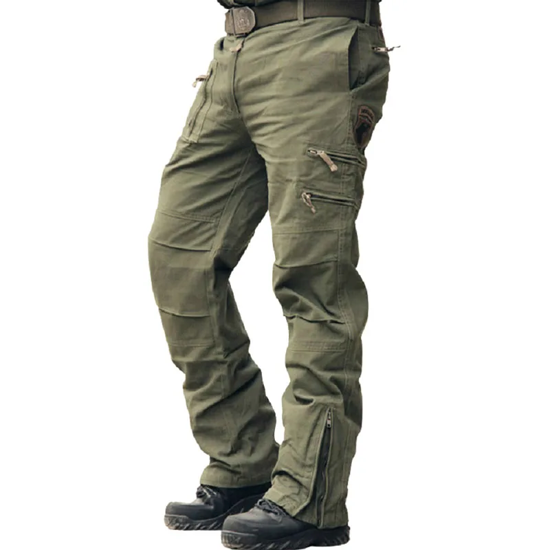 Didelis Dydį Karinės Taktinės Kelnės Vyrams Medvilnės Armija SWAT Kelnės Vyrai Laisvi Multi-kišenėje Paslėpti Krovinių Kelnės Vyrams Poilsiu Hombre