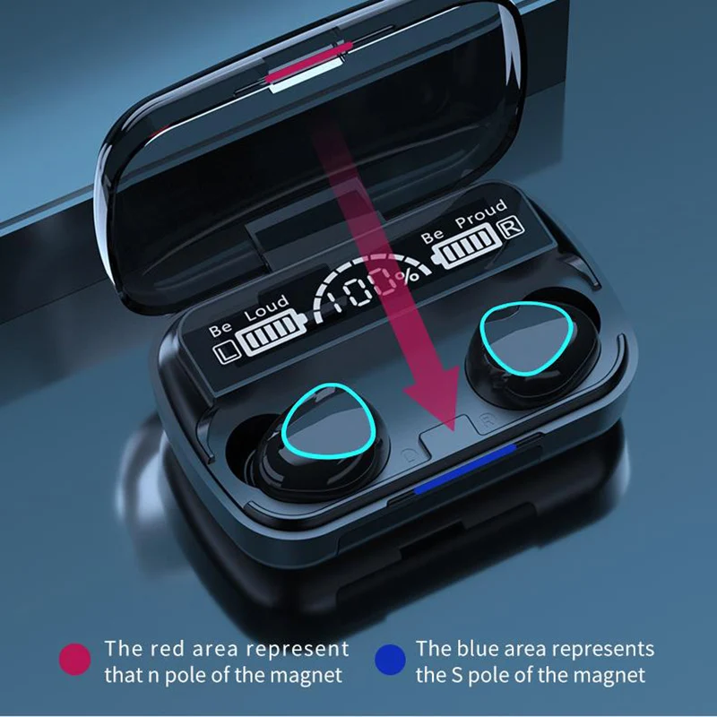 DODOCASE M10 Bluetooth 5.1 Ausinės, Baterija Lauke Belaidžių Ausinių Stereo Sporto Vandeniui Ausinių Ausinės Su Mikrofonu