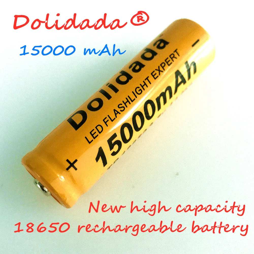 Dolidada Aukštos Kokybės 15000 mAh 3.7 V 18650 ličio jonų baterijos Įkrovimo baterija (akumuliatorius LED žibintuvėlis/Elektronika)