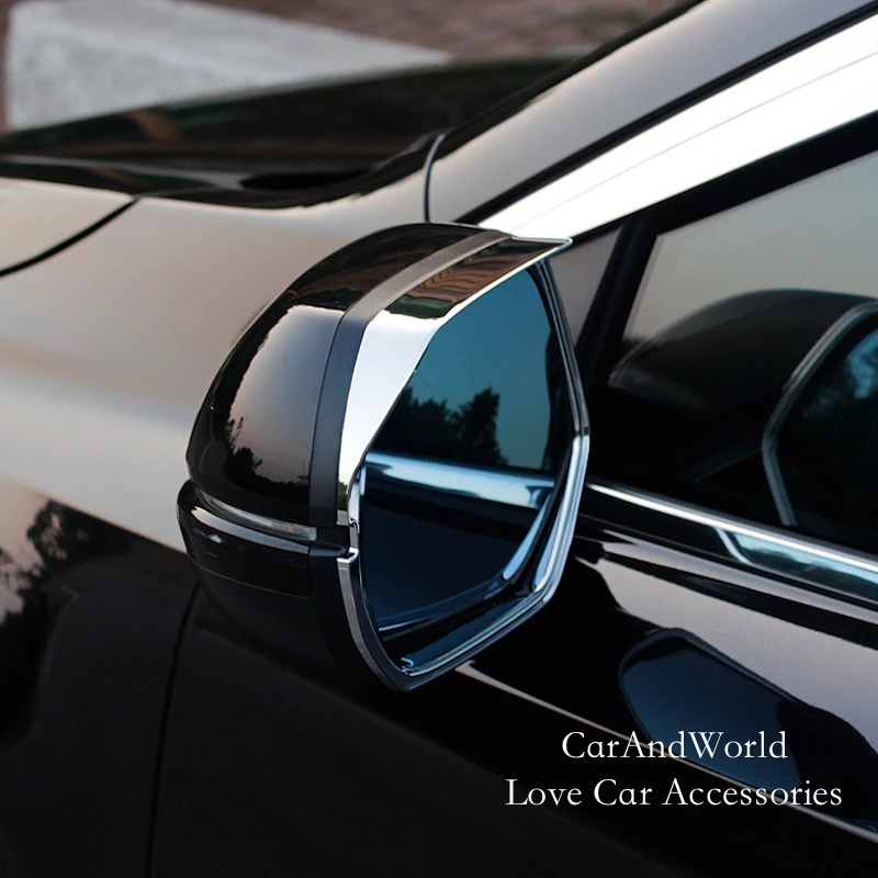 Durų Šoniniai Galinio vaizdo Veidrodėlis Padengti Lietaus Antakių Apdailos Lipdukas Honda CR-V CRV 2012-2019 ABS Chrome 