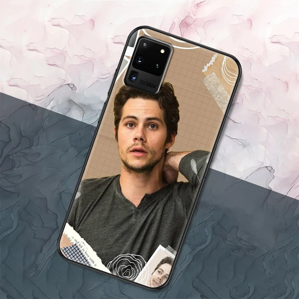 Dylanas OBrien Teen Wolf Telefono dėklas, Skirtas Samsung Galaxy Note 4 8 9 10 20 S8 S9 S10 S10E S20 Plius UITRA Ultra black gana bamperis